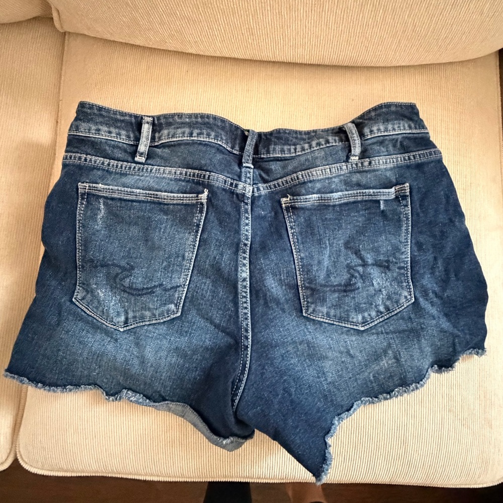 Silver Jeans Dark Blue Jean Shorts